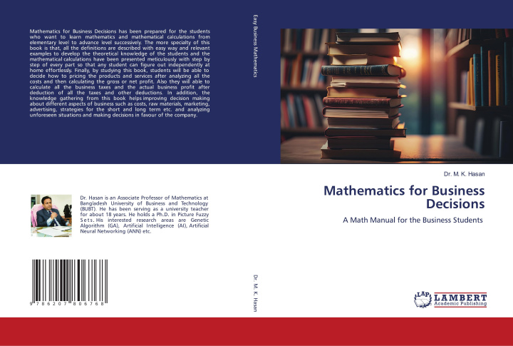 Carte Mathematics for Business Decisions Dr. M. K. Hasan
