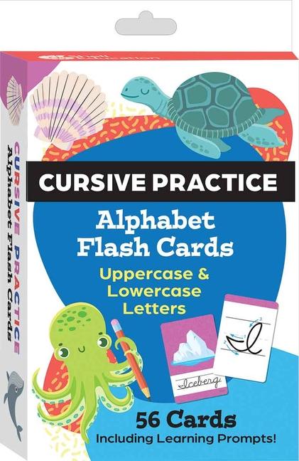 Igra/Igrača Cursive Practice Alphabet Flash Cards 