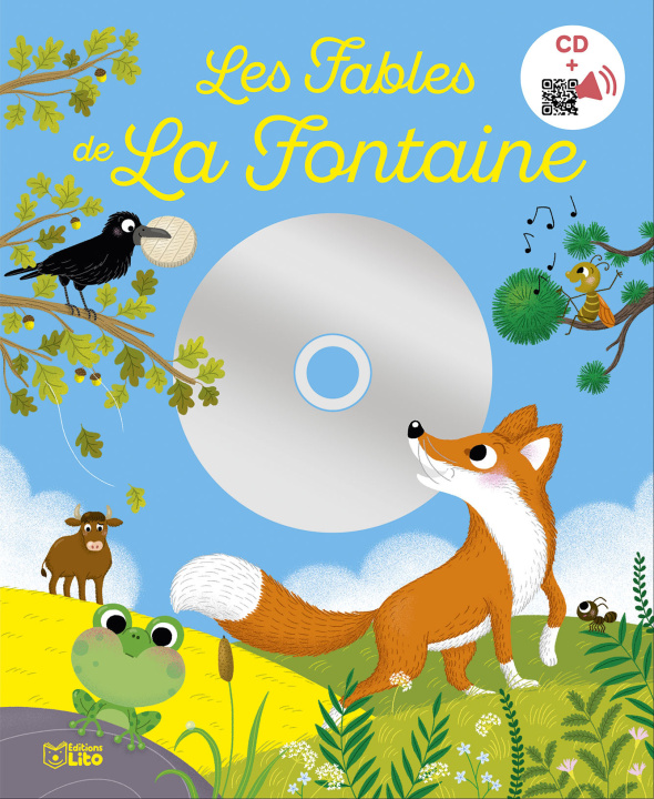 Carte LIVRE CD LA FONTAINE 