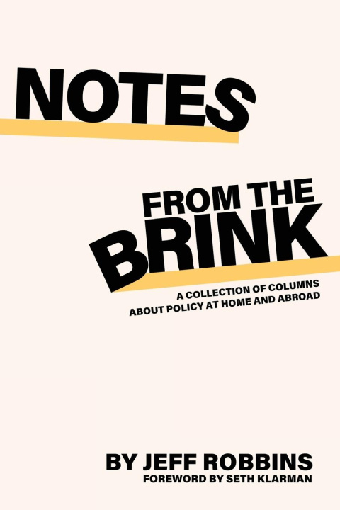 Knjiga Notes From the Brink Jeff Robbins