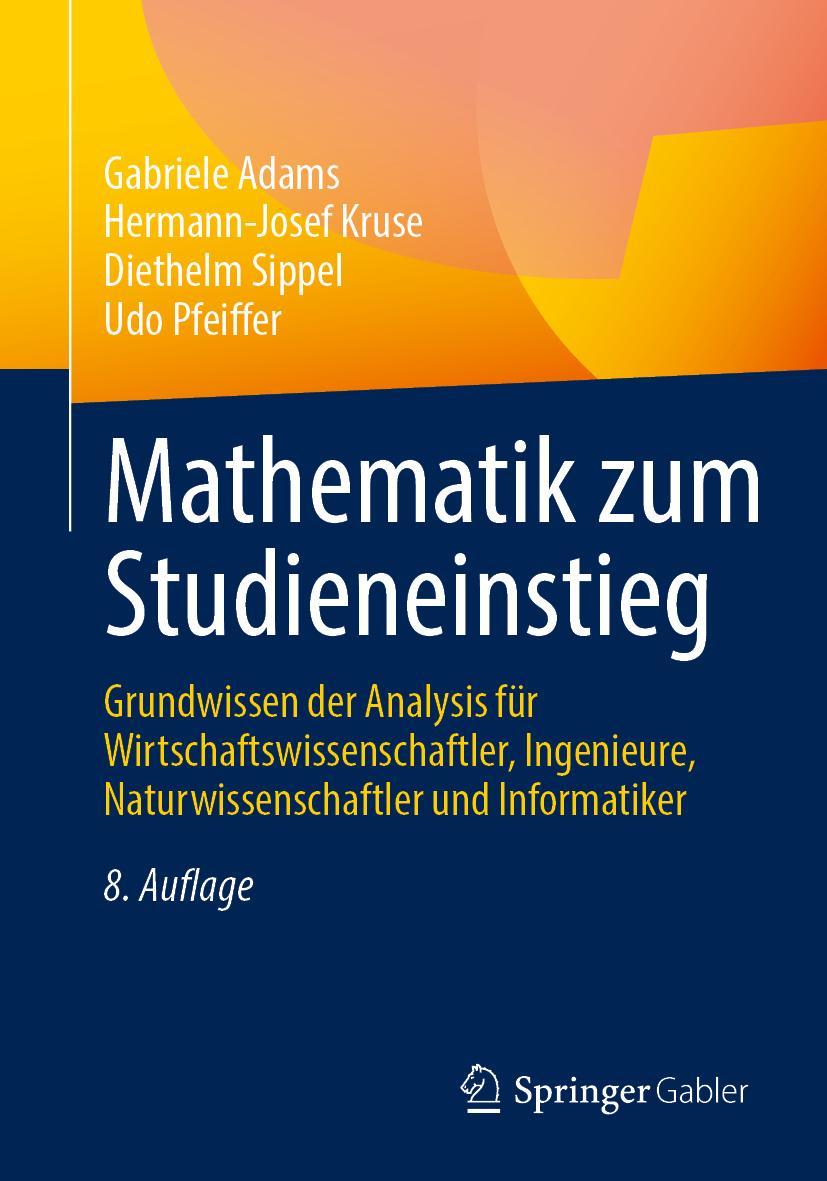 Knjiga Mathematik zum Studieneinstieg Gabriele Adams