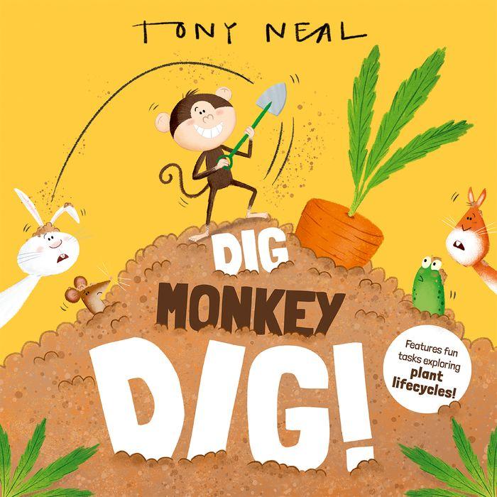 Boek Dig Monkey Dig! Tony Neal
