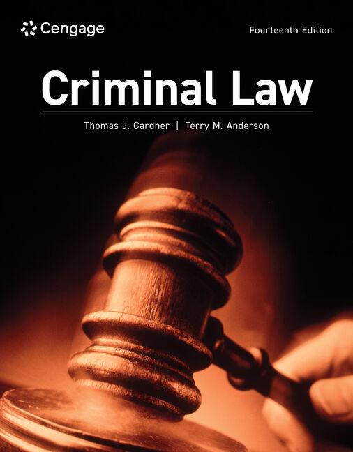 Boek Criminal Law Terry Anderson