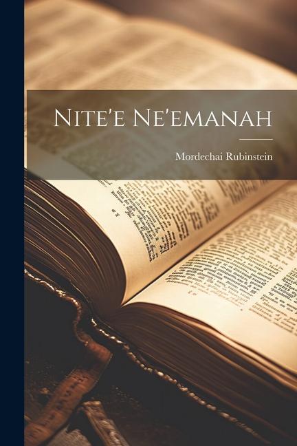 Buch Nite'e Ne'emanah Rubinstein Mordechai