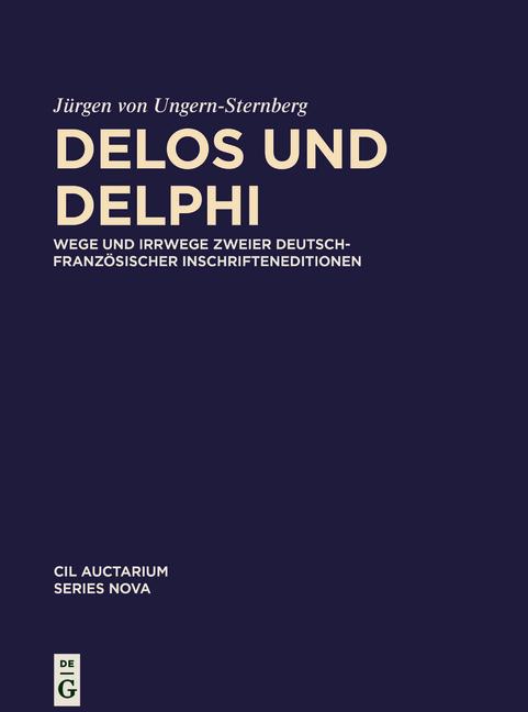 Βιβλίο Delos und Delphi Jürgen von Ungern-Sternberg