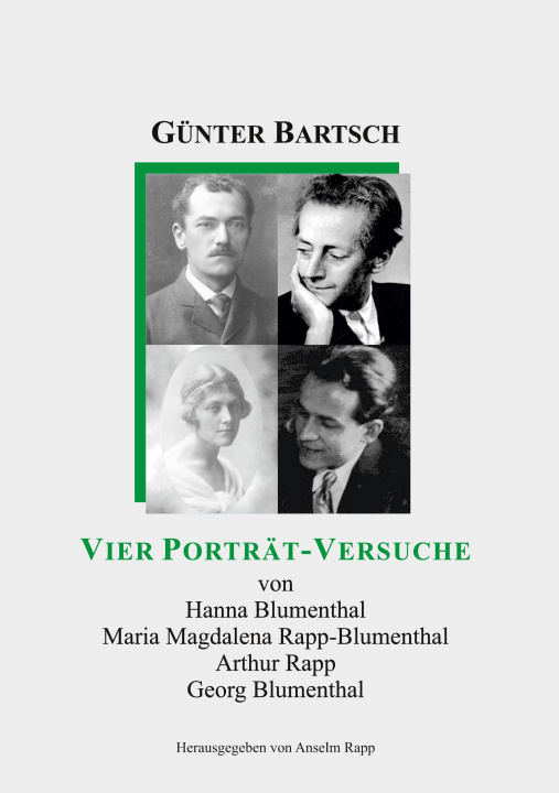Book Vier Porträt-Versuche Anselm Rapp
