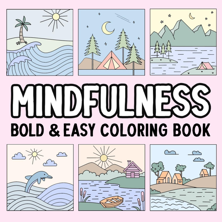 Βιβλίο Mindfulness Bold and Easy Coloring Book Hue Coloring