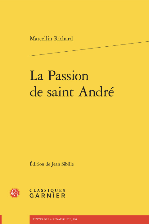 Knjiga La passion de saint andré Richard marcellin