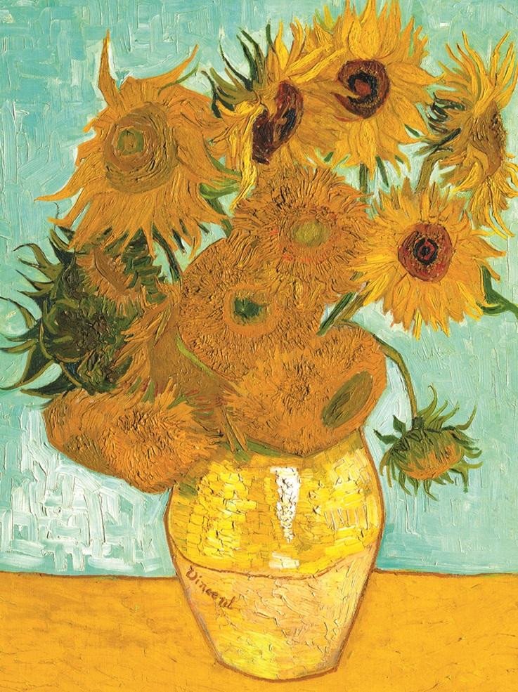 Igra/Igrača Puzzle Vincent van Gogh: Slunečnice 1500 dílků 