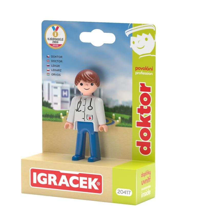 Gra/Zabawka Igráček Doktor - figurka s příslušenstvím 