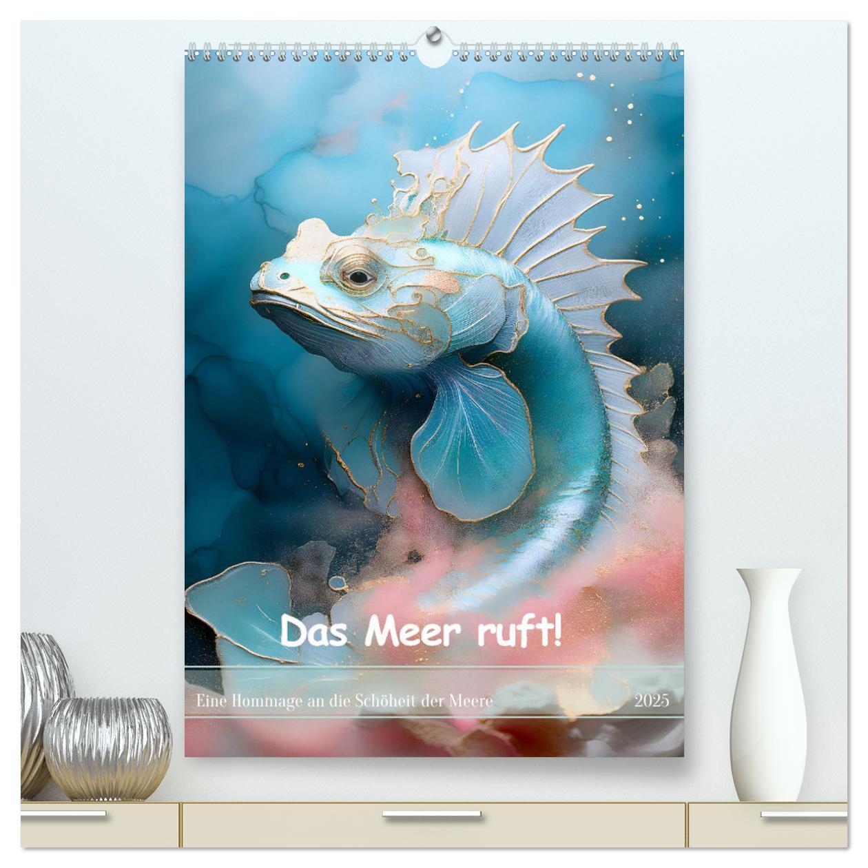 Kalendarz/Pamiętnik Das Meer ruft (hochwertiger Premium Wandkalender 2025 DIN A2 hoch), Kunstdruck in Hochglanz 