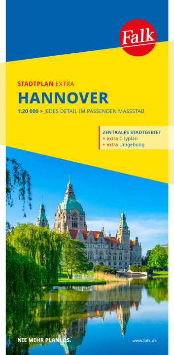 Drucksachen Falk Stadtplan Extra Hannover 1:20.000 