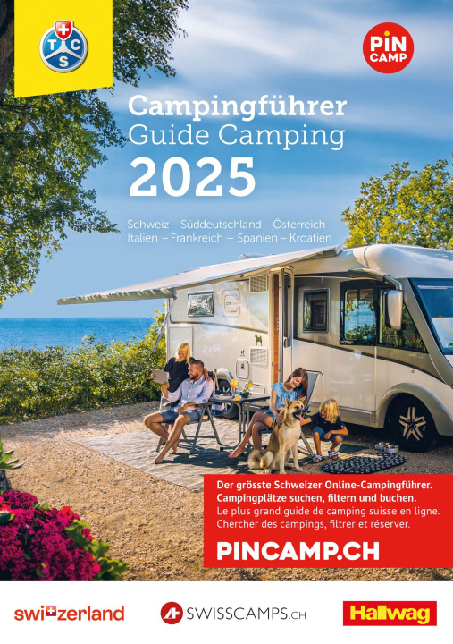 Hallwag TCS Campingfhrer Schweiz - Europa 2025 | Libristo - EU