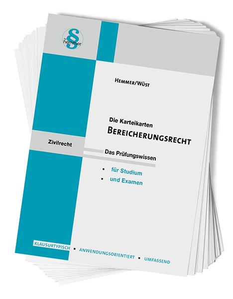 Igra/Igrača Karteikarten Bereicherungsrecht Achim Wüst