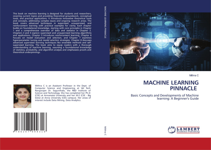 Knjiga MACHINE LEARNING PINNACLE Mithra C