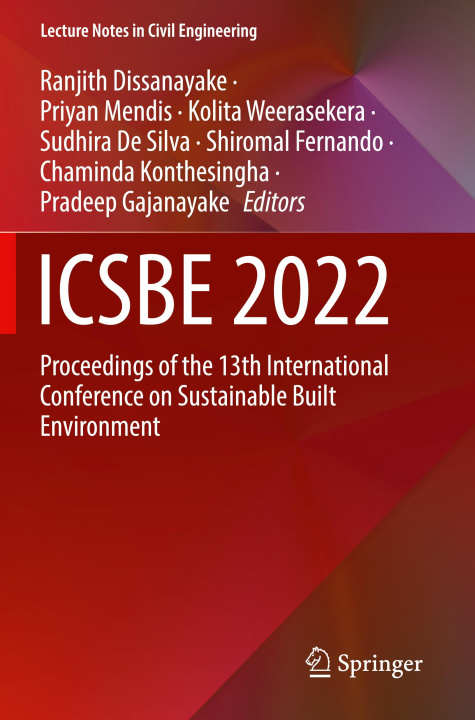 Boek ICSBE 2022 Priyan Mendis