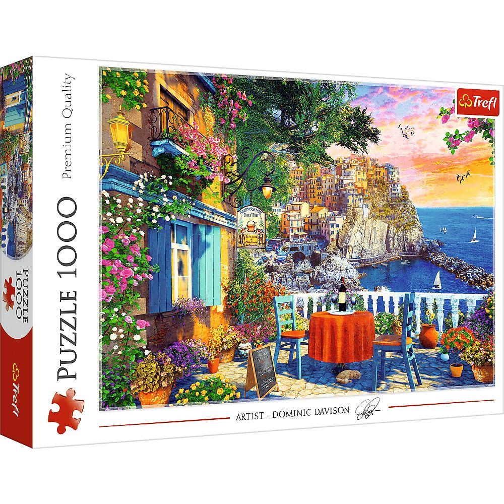 Książka Puzzle 1000 Widok na Cinque Terre 