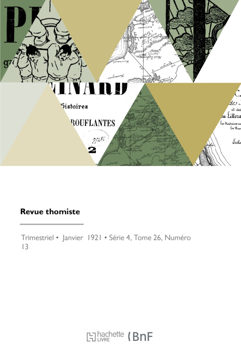 Knjiga Revue thomiste 