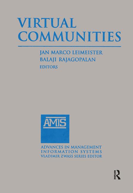 Book Virtual Communities: 2014 Rajagopolan Balaji