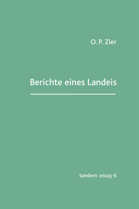 Knjiga Berichte eines Landeis O. P. Zier