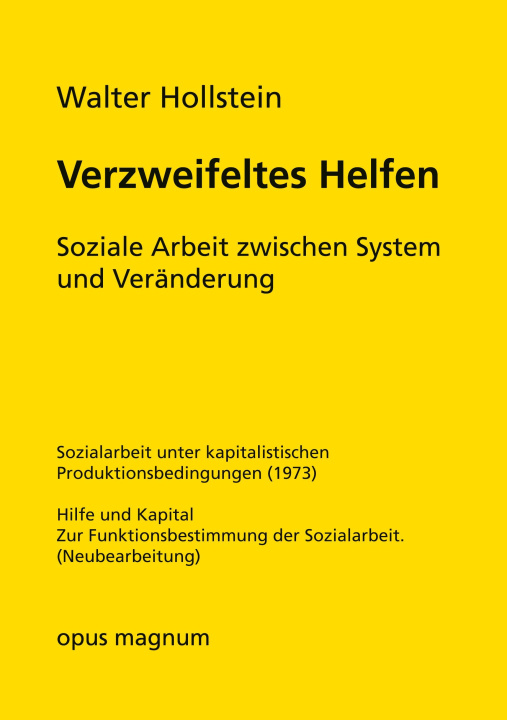 Buch Verzweifeltes Helfen Walter Hollstein