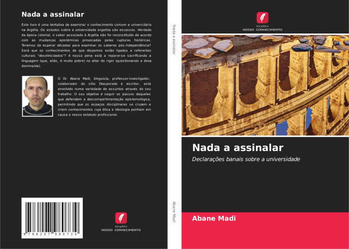 Livro Nada a assinalar Abane Madi
