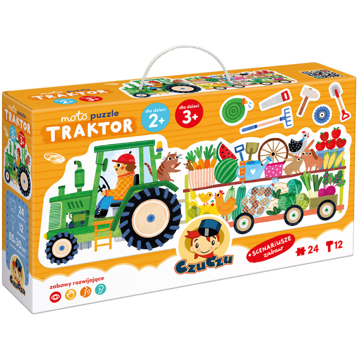 Βιβλίο CzuCzu Moto puzzle Traktor 2+ 3+ 