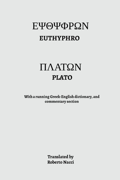 Book Euthyphro ROBERTO NACCI