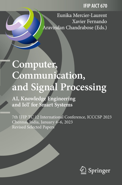 Boek Computer, Communication, and Signal Processing. AI, Knowledge Engineering and IoT for Smart Systems Aravindan Chandrabose