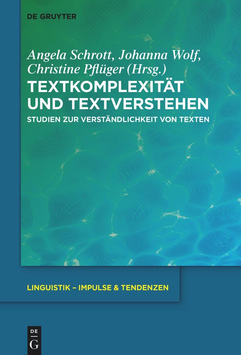 Boek Textkomplexität und Textverstehen Johanna Wolf