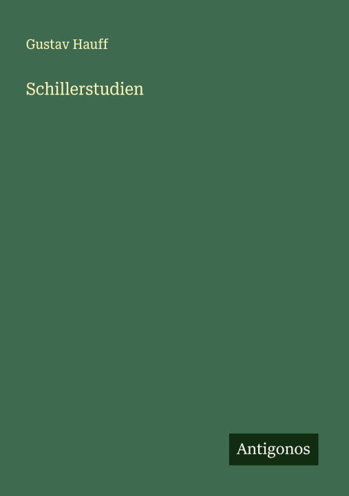 Knjiga Schillerstudien 