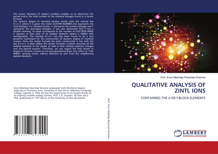 Knjiga QUALITATIVE ANALYSIS OF ZINTL IONS Prof. Enos Masheija Rwantale Kiremire