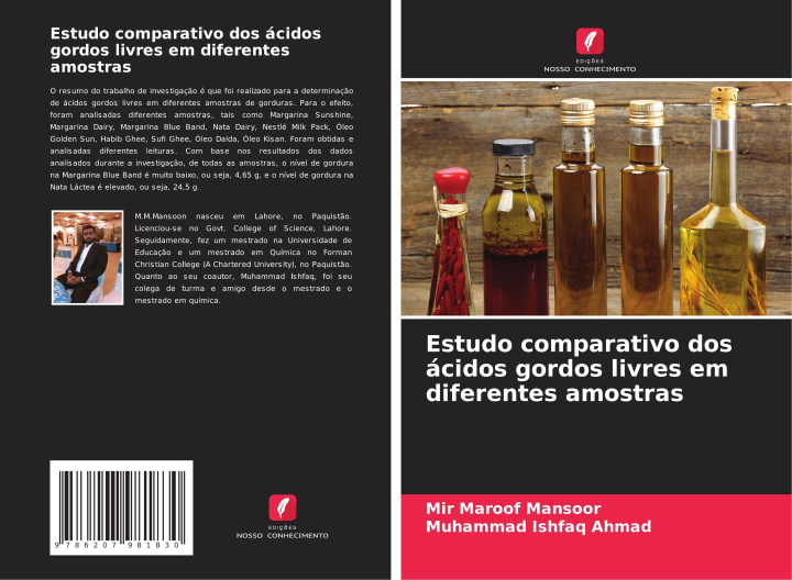 Boek Estudo comparativo dos ácidos gordos livres em diferentes amostras Muhammad Ishfaq Ahmad