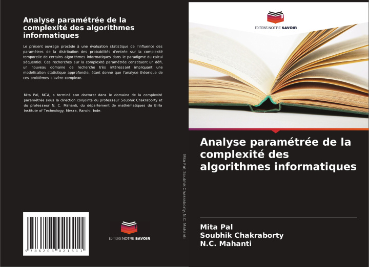 Boek Analyse paramétrée de la complexité des algorithmes informatiques Soubhik Chakraborty