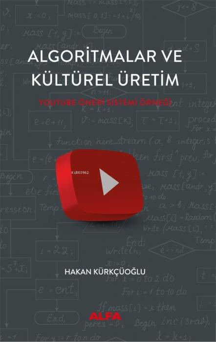 Book Algoritmalar Ve Kültürel Üretim 
