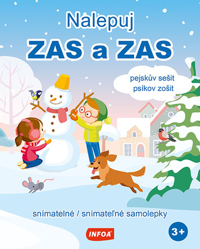 Książka Nalepuj ZAS a ZAS - Pejskův sešit / Psíkov zošit - snímatelné / snímateľné samolepky (CZ/SK vydání) 