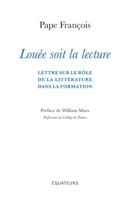 Knjiga LOUEE SOIT LA LECTURE Pape francois