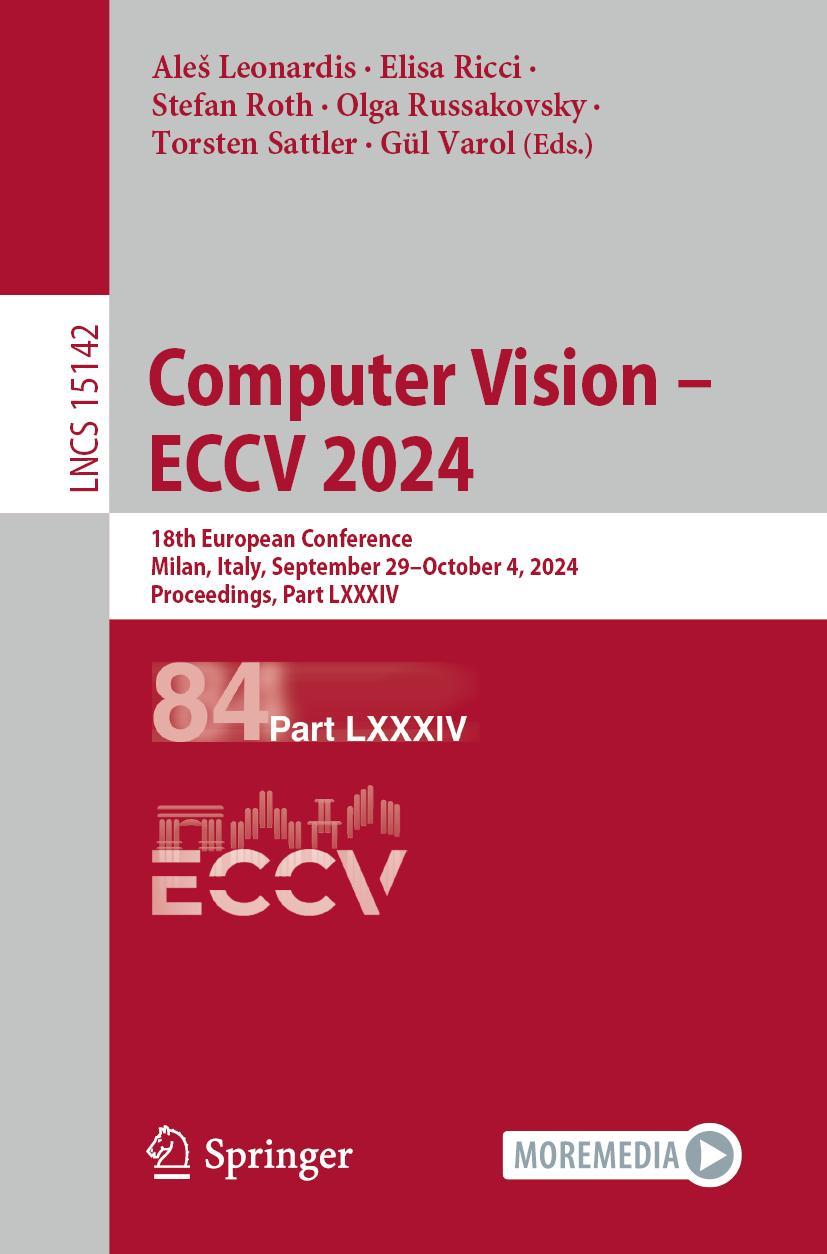 Knjiga Computer Vision - ECCV 2024 Ales Leonardis