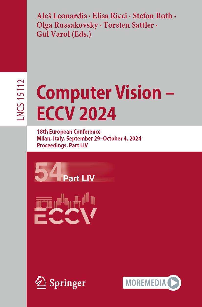 Knjiga Computer Vision - ECCV 2024 Ales Leonardis