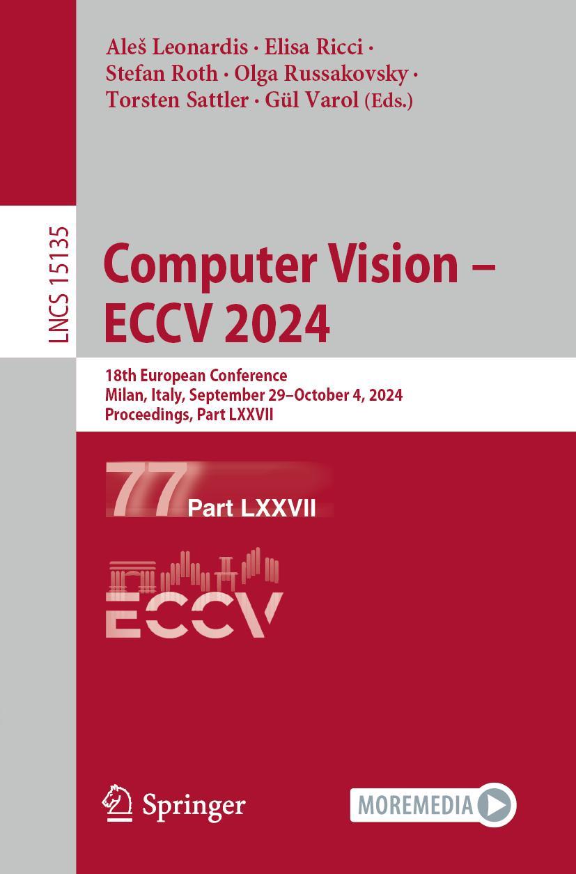 Kniha Computer Vision - ECCV 2024 Ales Leonardis