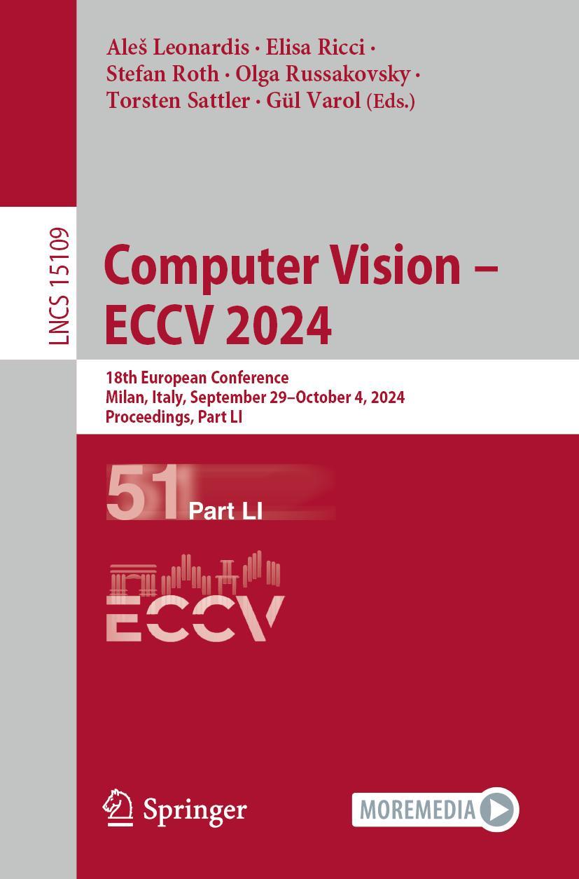 Knjiga Computer Vision - ECCV 2024 Ales Leonardis