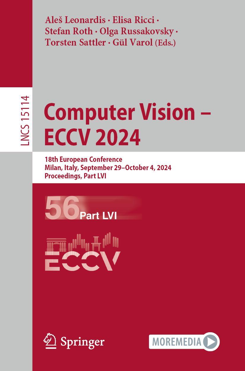 Knjiga Computer Vision - ECCV 2024 Ales Leonardis