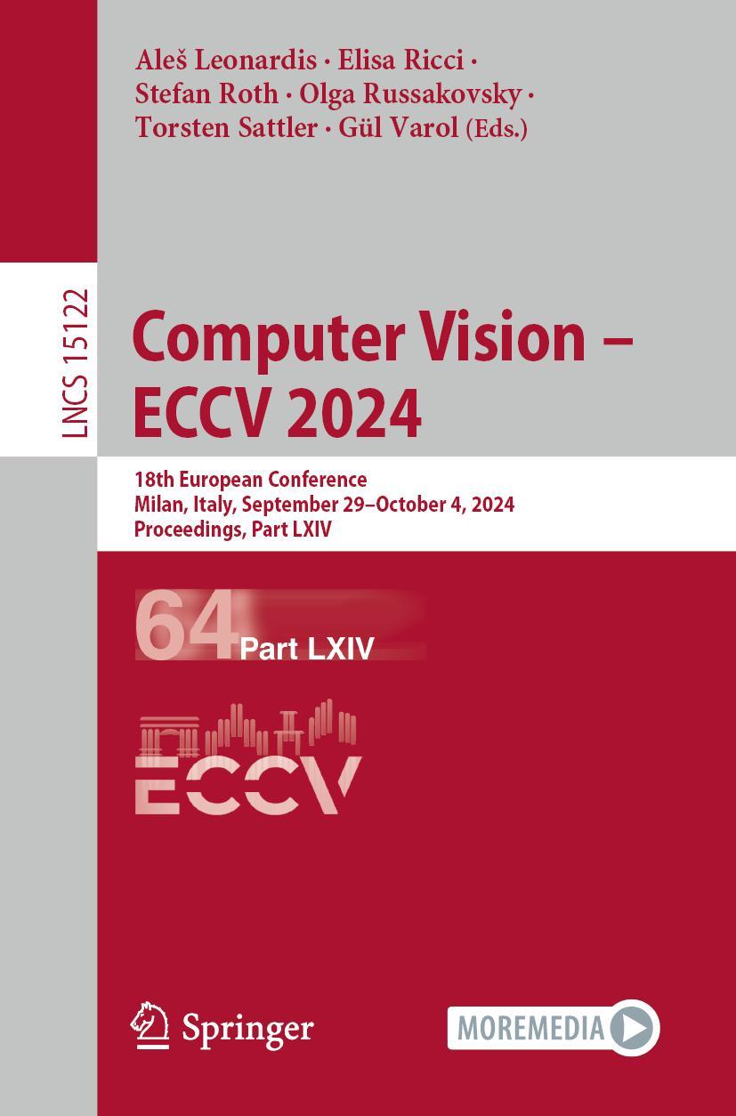 Knjiga Computer Vision - ECCV 2024 Ales Leonardis