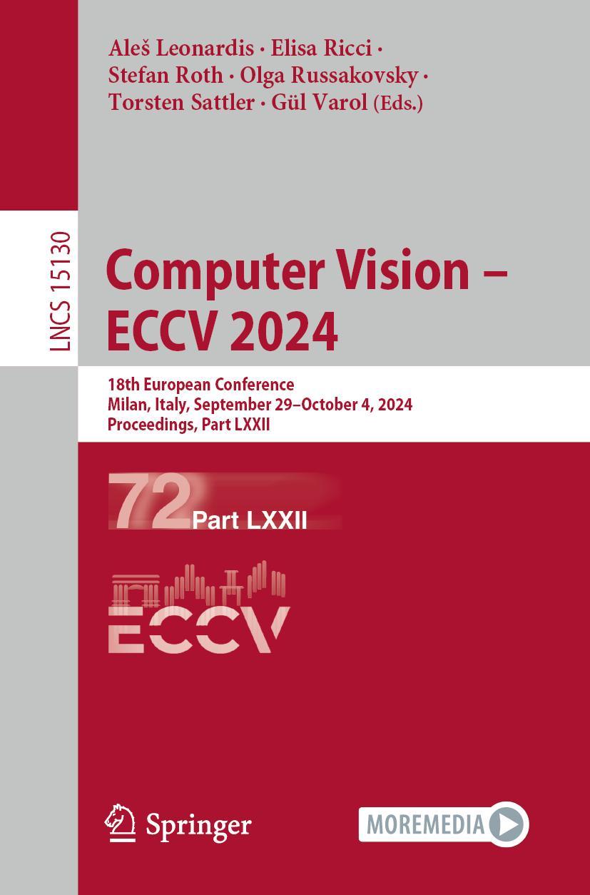 Knjiga Computer Vision - ECCV 2024 Ales Leonardis
