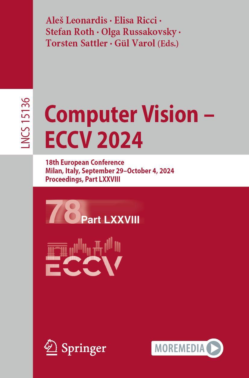 Knjiga Computer Vision - ECCV 2024 Ales Leonardis