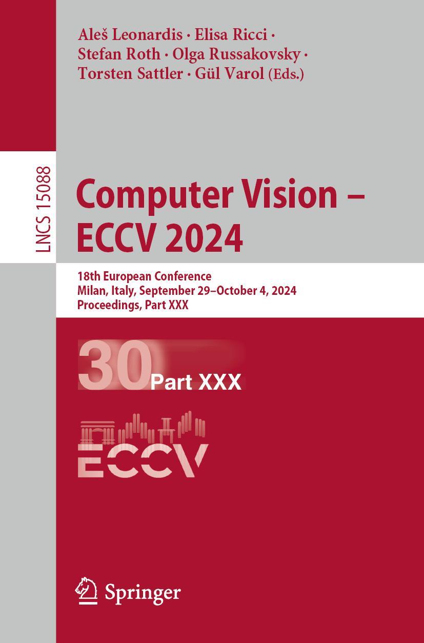 Knjiga Computer Vision - ECCV 2024 Ales Leonardis