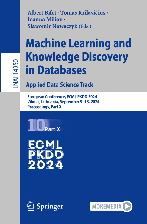 Kniha Machine Learning and Knowledge Discovery in Databases. Applied Data Science Track Slawomir Nowaczyk