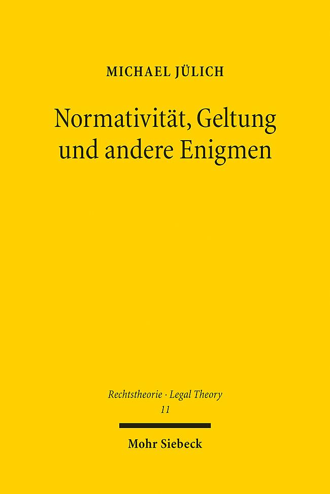 Boek Normativität, Geltung und andere Enigmen Michael Jülich