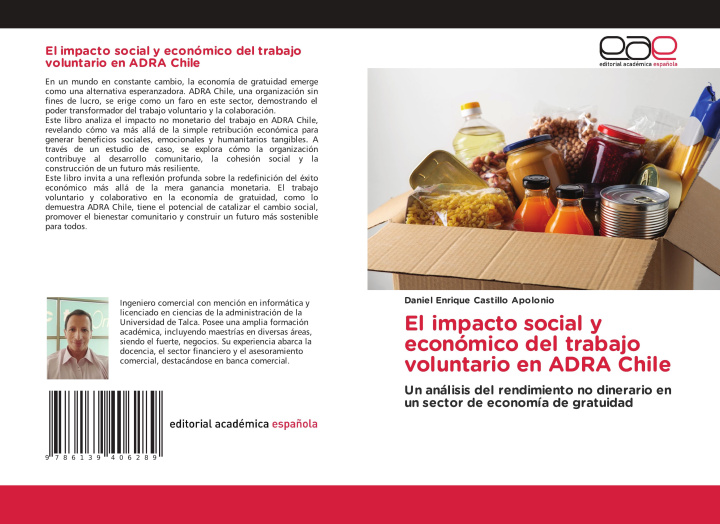 Libro El impacto social y económico del trabajo voluntario en ADRA Chile Daniel Enrique Castillo Apolonio