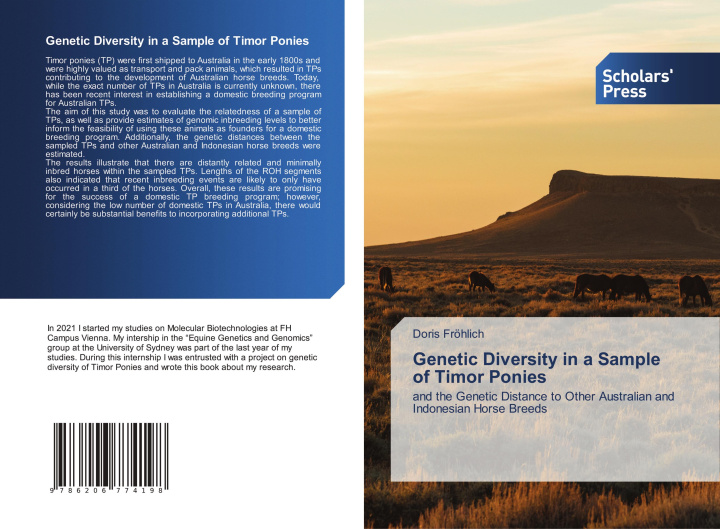 Boek Genetic Diversity in a Sample of Timor Ponies Doris Fröhlich